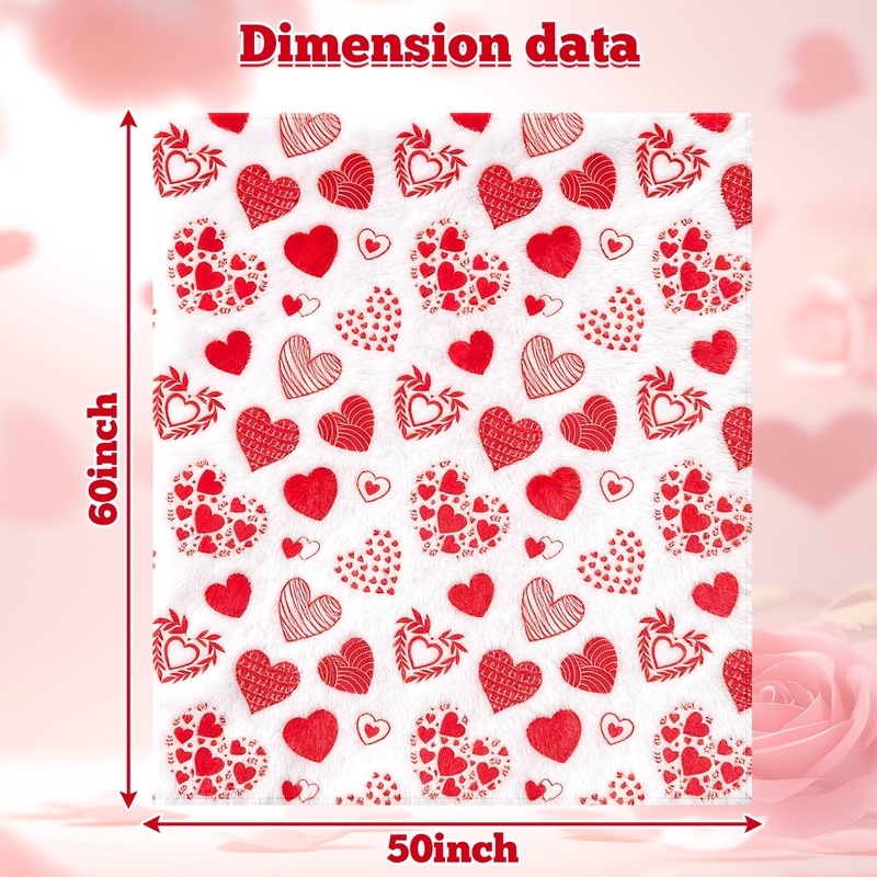Miayon Valentines Day Throw Blanket for Couch Sofa Bed Women