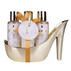 accentra MARBLE Bath Set Gift Set in Beautiful Golden Pumps,