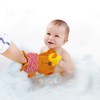 Hape HAP-E0200 Badehandschuh-Set, Teddy und Ente, Mehrfarbig