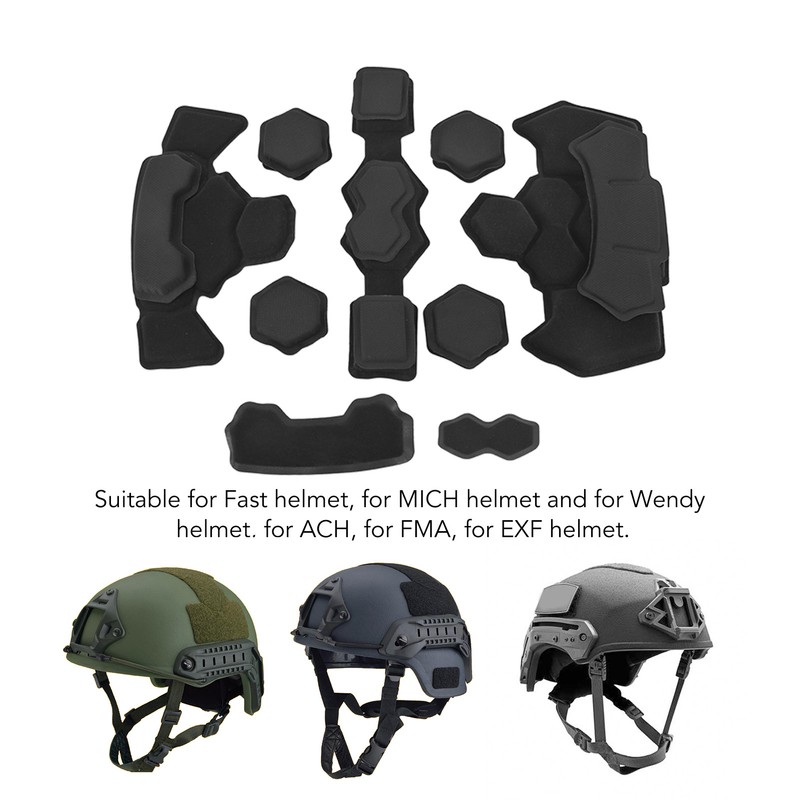 Helmet Padding Kit Memory Foam Pad Protective Mat Universal Motorcycle