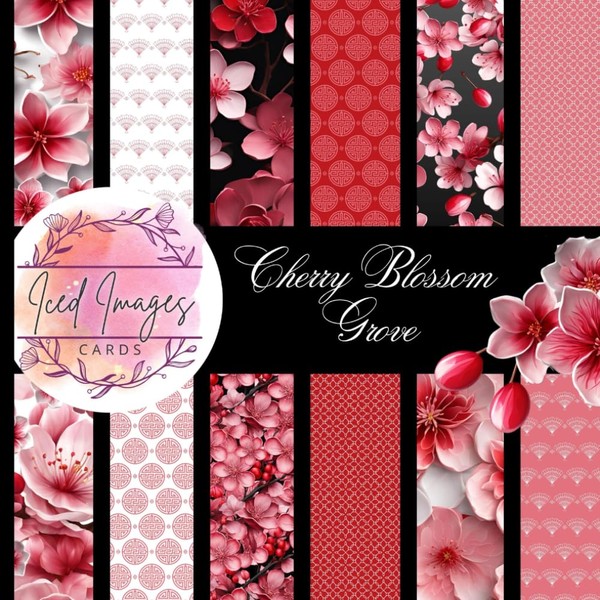 Cherry Blossom Grove 8 1/2" x 8 1/2" Scrapbook Paper