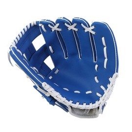 ZYYRSS Baseball Glove Sports Batting Gloves with Soft Solid PU Leather Thickening Pitcher Softball Gloves 12.5 inch for Youth Adults Left Hand Glove (Blue)