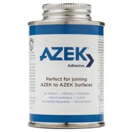 Azek PVC Cement, 16 Fl Oz, Clear, Liquid, AZEK Bonding Adhesive