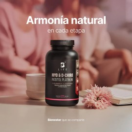 Myo y D-Chiro Inositol Con 240 Cápsulas Ratio 40:1 2000mg por porción | Apoya el Equilibrio, el Metabolismo y el Bienestar Femenino | Suplemento Mujer | Más porciones por bote | B Life
