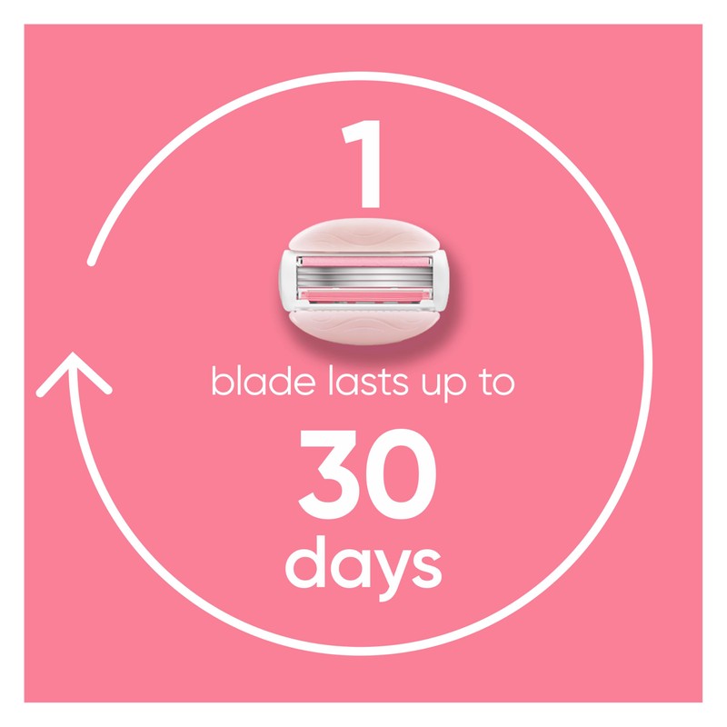 Gillette Venus ComfortGlide White Tea Women's Razor Blades, 3-Blade Razor