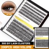 →VAYATOR False Eyelashes Kit/Eyelashes Cluster,7D/10D/20D/30D/40D/50D 200pcs D Curl 8-20mm Mixed
