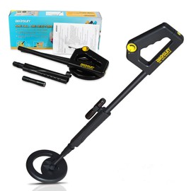 allsun Beach Metal DIY Beginner Detector Adjustable 40.6 Inch Water Full Proof Gold Handheld Metal Finder 6” Search Coil Black