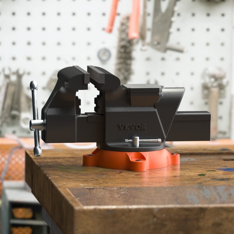 VEVOR Bench Vise, 6-inch Jaw Width 5.9-inch Jaw Opening, 360-Degree
