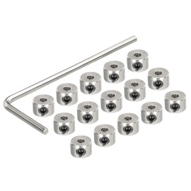 MECCANIXITY 15Pcs Landing Gear Stopper 2.1 x 7mm/0.08"x 0.28" Plane Wheel Collar Block with Wrench for RC Airplane Model Remote Aircraft