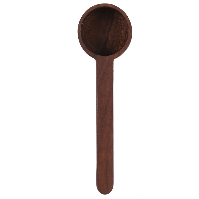 2Pcs Walnut Coffee Bean Measuring Spoon Food Grade Salt Spoon