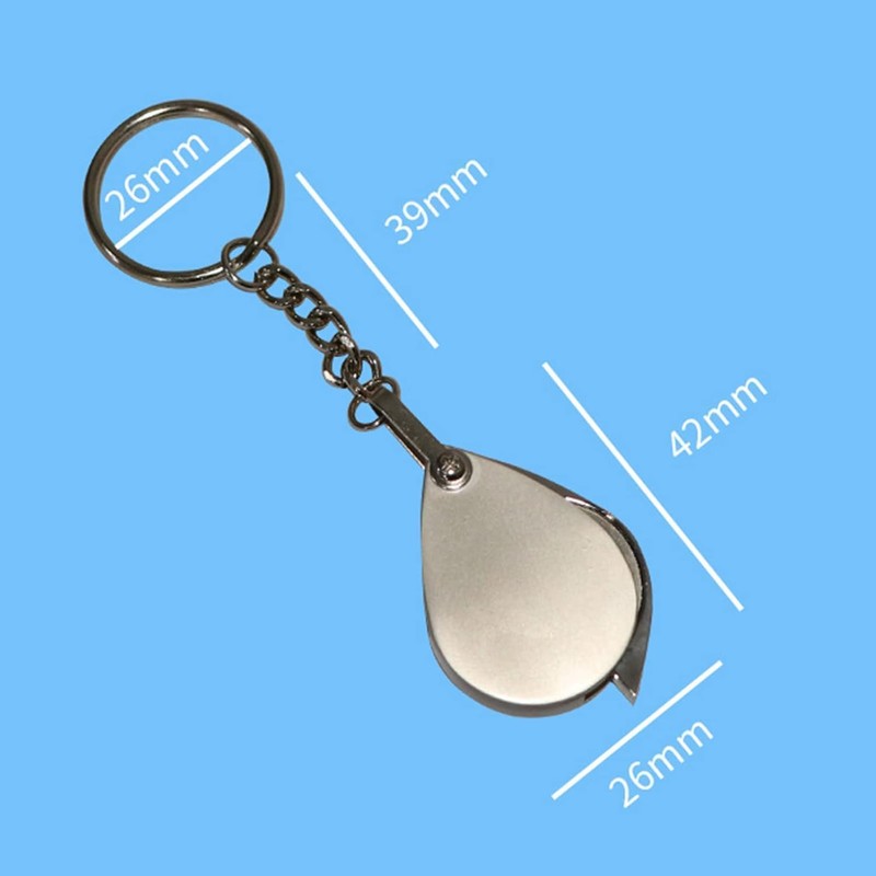 Magnifying Glass with Keychain, 22mm Lens, 20X Pocket Folding Magnifier