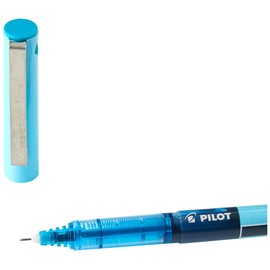 Pilot -V5 rollerball pen with liquid ink, 0.5 mm tip (single pen) — black single bed light blue