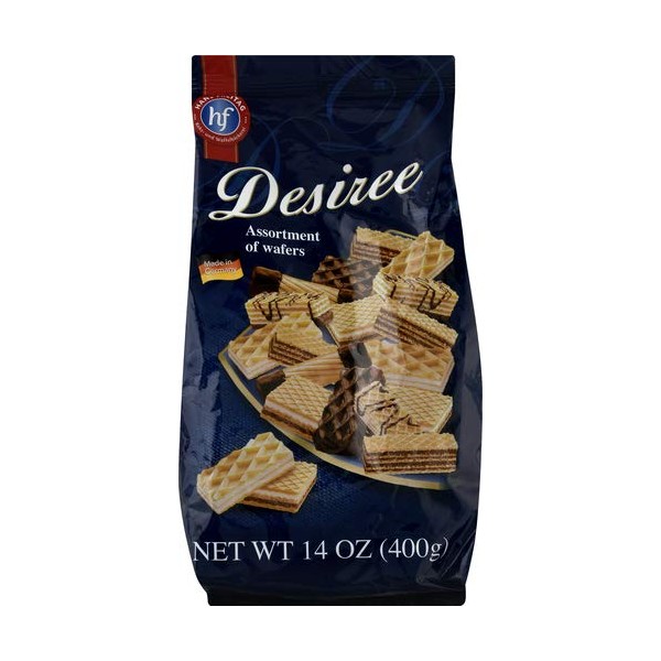Hans Freitag Desiree Assorted Wafer Cookies, 14 Ounce (Pack of 10)