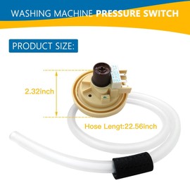 Latest Upgraded 6501EA1001R Washer Water Level Pressure Sensor Switch Assembly for LG Washing Machine ap5204365, EBF62754506, 2651052, 5210FA3427J, Replace 6501EA1001R, EBF62754506, 2651052