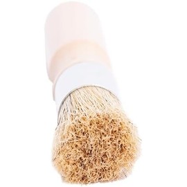 CFS Products Glue Brush for Bookbinding - Natural Bristle with Wood Handle - Round Wax Paint Brush Small Brush for Craft Projects, Painting, Padding Compound and More!