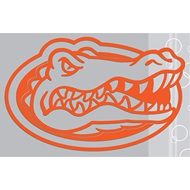 Florida Gators ORANGE CUT VINYL GATOR HEAD LOGO 6" Vinyl Decal Car Truck Window UF Sticker