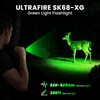 ULTRAFIRE 2 Pack Rechargeable Mini Green Light Flashlight, Single Mode