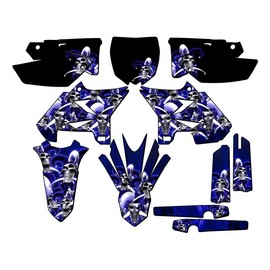 2002-2004 fits UFO Restyle YZ 125 Jester Blue Senge Graphics Complete Kit Compatible with Yamaha
