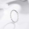 EAMTI Twisted Rope Ring for Women 925 Sterling Silver Stacking