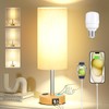 Bedside Table Lamp for Bedroom Nightstand - 3 Way Dimmable