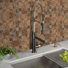Midcard 10 Piece Peel and Stick Backsplash Imitation Rust Brown