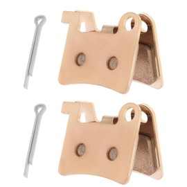 eMagTech Pack of 4 MT600 Bicycle Brake Pads Electric Bicycle Brake Pads Sintered Metal Brake Pads Compatible with DYISLAND LD-200PLUS/LD4X-600 for Mountain Bike Gold