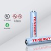 Tenergy AAA Rechargeable Battery, High Capacity 1000mAh NiMH AAA Battery,
