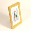 Iwata 20NT-807127 Picture Frame, Wood, Mat 3 Sizes, Natural, 7.1