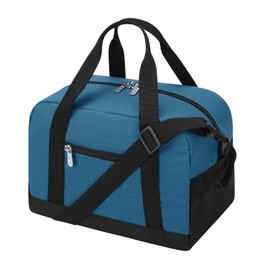 Small Gym Bag Carry On Bag - 12 inch Mini Duffle Bag Lightweight for Overnight Travel 30x20x20cm-Bright Blue