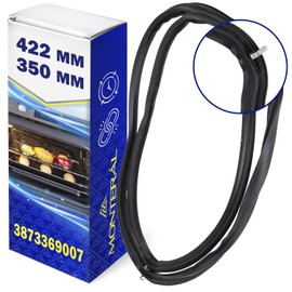 Oven Seal Rubber 422 x 350 mm with 4 Hooks with Original Code 3873369007 for AEG Electrolux for Zanussi MONTERAL