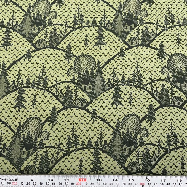 RJR Fabrics Candy Coated Christmas Thimbleberries RJR Fabrics Green Cotton