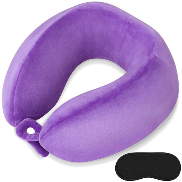 Travel Pillows for Airplanes U-Shaped Memory Foam Neck Pillow Support