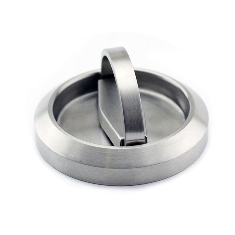 AWOCAN 2PCS Round Recessed Door Handle Hidden Brushed Stainless Steel