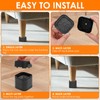 TKSDWBLTY 8Pcs Furniture Risers with Nonslip Bottom Adjustable Table Risers