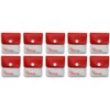 MontCherry Brand Pocket/Purse Ashtray in Red/White Colours - 10 Ashtrays Sold by Trendz