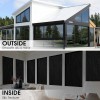auto-conversion Blackout Window Film 100% UV Blocking Black Tinting Sun