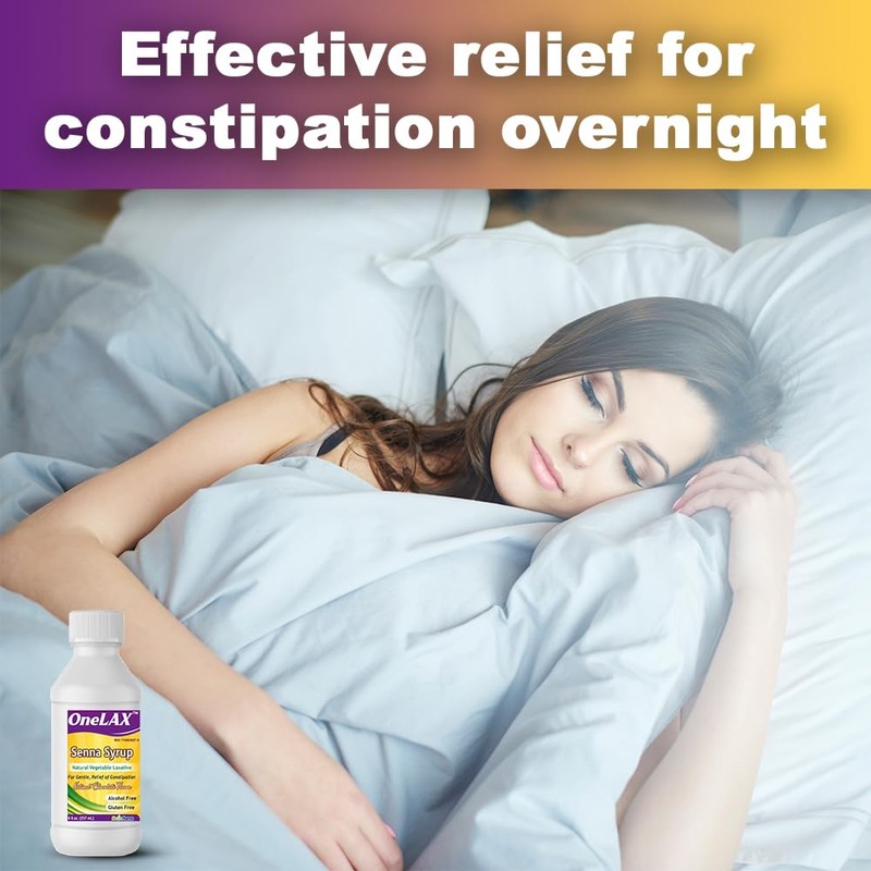 OneLAX - Senna Syrup | Natural Vegetable Laxative (8fl.oz Bottle)