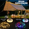 Camping String Lights, 10m Outdoor String Lights Colorful Warm Lighting