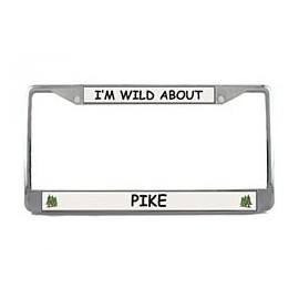Pike License Plate Frame (Chrome) 5 Year Warranty