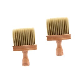 IWOWHERO 2pcs Barber Neck Duster Brush for Hair Removal Ergonomic Handle for Professional and Home Use Lint Design for Broken Hair Cleaning