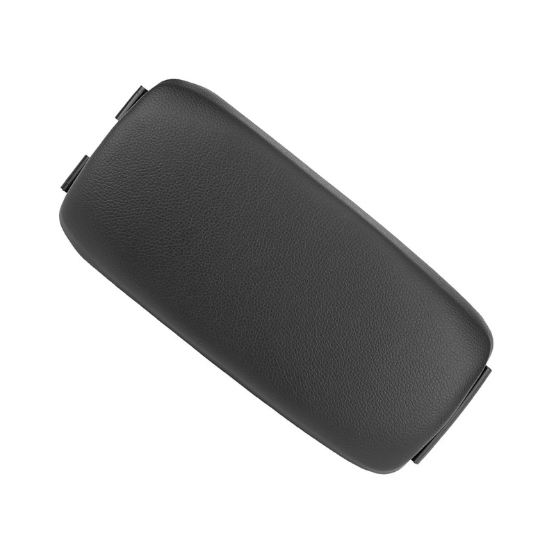 Car Black Leather Center Console Armrest Lid Cover for A3