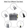 Anti-Static Tweezers ESD Pack of 10 Precision Tweezers Sets with