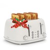 Toaster 4 Slice, Retro Stainless with 6 Bread Shade Settings,1.5''Wide