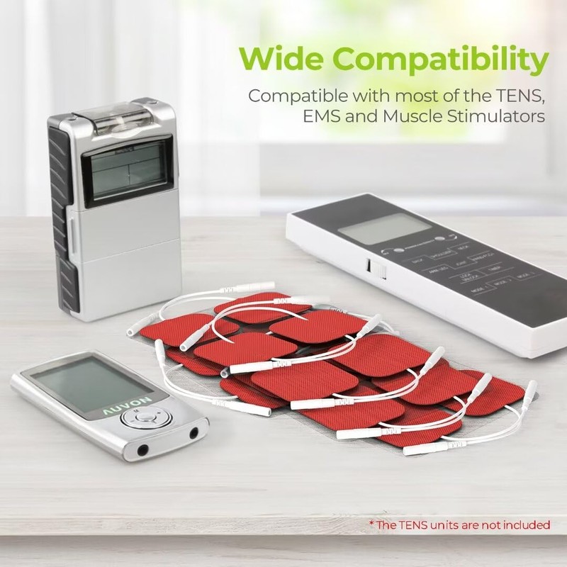 AUVON TENS Unit Pads Electrode Patches with Upgraded Self-Stick Performance