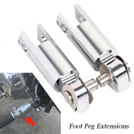 Unbranded Foot Peg Extensions Bracket Male Mounts For Harley Touring Road Glide Sportster