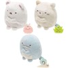 Sumikko Gurashi Tenori Plush 3 Types Set (Shirokuma Cat Tokage