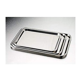 Dukal TEC 4266 Stainless Steel Flat Instrument Tray, 16-3/4" x 21" x 1/2"