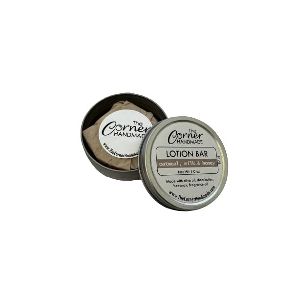 The Corner Handmade Lotion Bar Moisturizer with Beeswax and Shea
