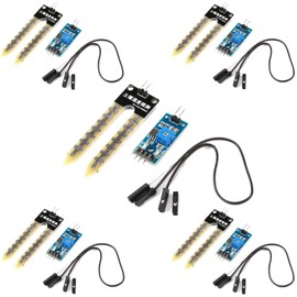 JESSINIE - 5 sensores de humedad del piso LM393, módulo higrómetro de 3.3V-5 V para sistema de riego automático Arduino robot inteligente coche