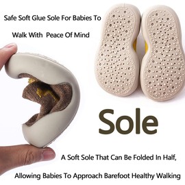 Toddler Baby First Walking Socks Shoes Cute Animal Anti-Slip Breathable Baby Girl Boys Floor Socks Indoor Outdoor（Rabbit）